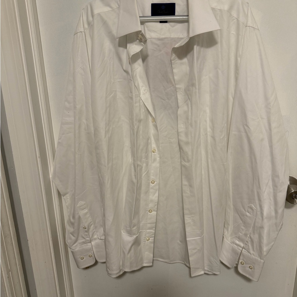 David Donahue White Dress Shirt